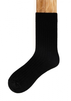 Connemara Merino Wool Socks black